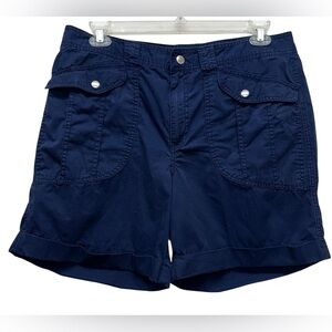 Lauren Ralph Lauren Navy Women's Cargo Shorts Sz 16 High Rise 7 inch inseam